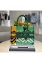 Dior Βιβλίο Tote Τσάντα Πράσινη D-Jungle Pop Κεντητικής