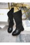 Dior, D-Σημαντικές Γυναίκες Ankle Boot Ύφασμα All Μαύρο Δέρμα Μοσχαριού
