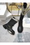 Dior, D-Σημαντικές Γυναίκες Ankle Boot Ύφασμα Μαύρο Δέρμα Μοσχαριού