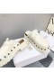 Dior Diorquake Σανδάλια Ξύλινη Σόλα Shearling Λευκό