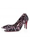 Christian Louboutin Iriza Strass Quagga 85 Mm Αντλίες Veau Velours Και Strass Quagga Πολύχρωμος