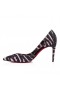 Christian Louboutin Iriza Strass Quagga 85 Mm Αντλίες Veau Velours Και Strass Quagga Πολύχρωμος