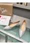 Christian Louboutin Κέιτ Μπαλαρίνες Πούλιες Ύφασμα Silver