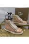 Christian Louboutin Λου Αιχμές Ντόνα Επίπεδη Γυναίκες Πάνινα παπούτσια Έλαμπαν και λουστρίνι Ροζ Χρυσό