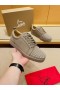 Christian Louboutin Louis Junior Αιχμές Χαμηλός-τοπ Πάνινα παπούτσια Δέρματος Saharienne