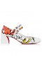 Christian Louboutin Miss Jane 55mm Mary Janes Δέρμα Nappa Shun Sudo Λουλούδι Πολύχρωμο Print