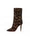 Christian Louboutin Astrilarge Λεία 100 Mm Χαμηλές Μπότες Πόνυ Kitty Leopard Christian Louboutin Παπούτσια