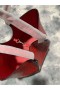 Christian Louboutin Cabarock Tote Τσάντα Αποτυπωμένες Σε Ανάγλυφο Κροκόδειλος Δέρμα Μοσχαριού Αιχμές Κόκκινο