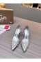 Christian Louboutin Degraqueen Αντλία 85Mm Αντλίες Pvc Nappa Ασημί Παπούτσια CL