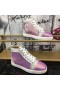 Christian Louboutin Louis Strass Επίπεδη Υψηλός-τοπ Άνδρες Παπούτσια Rhinestone Καλλωπισμούς Πολυ