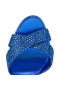 Christian Louboutin Μαρίζα Είναι Πίσω Strass 85 Mm Μουλάρια Σανδάλια Σουέτ Δέρμα Μοσχαριού Ηλεκτρικό Μπλε