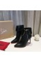 Christian Louboutin Γυναίκες Φερμουάρ Αστράγαλο Μπότες 100mm Μαύρο δέρμα μοσχαριού