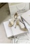Jimmy Choo Shiloh 100 Κρύσταλλο Στολισμένη Ψηλοτάκουνα Σανδάλια Χακί
