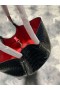 Christian Louboutin Cabarock Tote Τσάντα Αποτυπωμένες Σε Ανάγλυφο Κροκόδειλος Δέρμα Διπλωμάτων Ευρεσιτεχνίας Αιχμές Μαύρο
