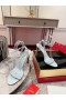 Christian Louboutin Condorapik Βασίλισσα Σανδάλια 100mm Patent Leather Φως Μπλε