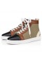 Christian Louboutin Διασκέδαση Louis Υψηλός-Τοπ Πάνινα Παπούτσια Δέρματος Μόσχων Και Olona Canva Πολύχρωμος