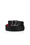 Christian Louboutin Ευτυχισμένη Rui Cl Λογότυπο Ιμάντα 40mm Κόκκους Μαύρο Δέρμα Μοσχαριού