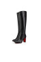 Christian Louboutin Τουαλέτα Botta 85 Mm Μπότες Δέρμα Μοσχαριού Black Christian Louboutin Μπότες