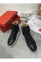 Christian Louboutin Loubikick High Top Sneakers Μαύρο Δέρμα Μοσχαριού