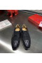 Christian Louboutin Τσάρλι Με Oxfords Μόσχος Δέρματος Μαύρο Παπούτσια CL
