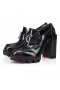 Christian Louboutin Cl Moc Lug Alta 100 Mm Αντλίες Πλατφόρμα Δέρμα Μοσχαριού Black Christian Louboutin Παπούτσια