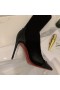 Christian Louboutin Dovi Dova Κάλτσα Μποτάκια 100mm Πλέκει το Ύφασμα και Δέρμα Μαύρο