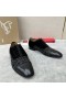 Christian Louboutin Greggo Oxford Δέρμα Μοσχαριού Στρας και Μαύρο Βελούδο