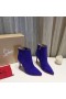Christian Louboutin Οπότε η Κέιτ Λεία Μποτάκια 100mm Σουέτ Ηλέκτρα