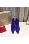 Christian Louboutin Οπότε η Κέιτ Λεία Μποτάκια 100mm Σουέτ Ηλέκτρα