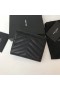 Saint Laurent Συμπαγής Tri Fold Πορτοφόλι Noir Δέρματος Saint Laurent Πορτοφόλια