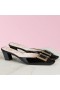 Roger Vivier Belle Vivier Την Πόρπη Μετάλλων Μουλάρια Μαύρο Λουστρίνι