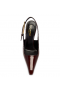 Saint Laurent Lee Slingback Γόβες 110MM λουστρίνι Marron Glace