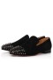 Christian Louboutin Loafers Τρομακτικό Μαύρο/μαύρο Όπλο Δέρματος
