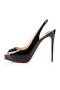 Christian Louboutin Πλατφόρμες Ιδιωτικό Αριθμό 120 mm Μαύρο/κόκκινο λουστρίνι