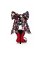 Christian Louboutin Σανδάλια Φετίχ Du Desert 100 mm Vers Μαύρο-πολυ/lin Poupee δίπλωμα Ευρεσιτεχνίας