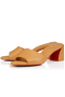 Christian Louboutin Jane Mule 55mm Mules Nappa Leather Orange