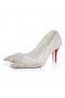 Christian Louboutin Miss Z Sparkling 80 Mm Pumps Mesh And Strass Version Ivory