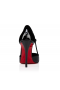 Christian Louboutin Miss Z Strap 100 Mm Pumps Patent Calf Leather Black