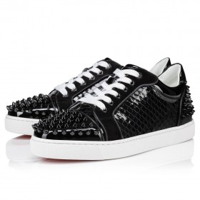 Christian Louboutin Vieira 2 Αθλητικά Παπούτσια Σε Ανάγλυφο Διπλωμάτων Ευρεσιτεχνίας Δέρμα Μοσχαριού Birdy Black Christian Louboutin Παπούτσια