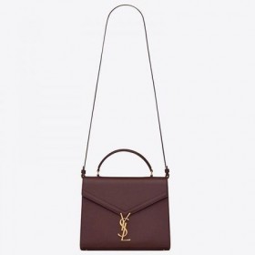 Saint Laurent Κασσάνδρα Μεσοπρόθεσμα Τσάντα Μπορντό Κόκκους Δέρμα Saint Laurent Τσάντες