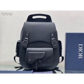 Dior Maxi Καλπασμό Σακίδιο Μαύρο Κόκκους Δέρμα Μοσχαριού