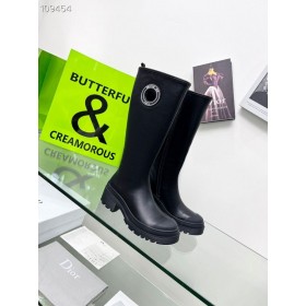 Dior Σύμβολο Boot Μαύρο Ελαστικό Δέρμα Μοσχαριού