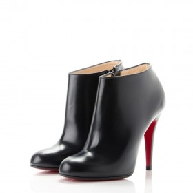 Christian Louboutin Belle Μποτάκια 100mm Μαύρο Δέρμα Μοσχαριού