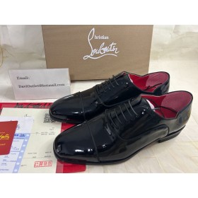 Christian Louboutin Γκρέγκυ Γκόμενα Oxford Λουστρίνι Μαύρο