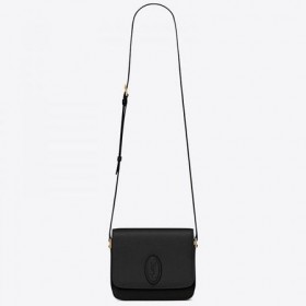 Saint Laurent LE 61 Μικρή Σέλα Τσάντα Μαύρο Δέρμα