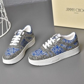 Jimmy Choo Χαβάη F Χαμηλά Τοπ Πάνινα Παπούτσια Μπλε