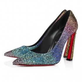 Christian Louboutin Condora Strass Ουράνιο Τόξο 100 Mm Αντλίες Μαύρο Christian Louboutin Παπούτσια