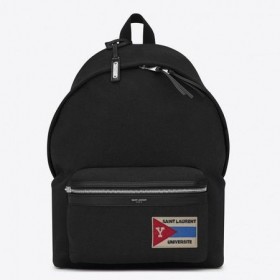 Saint Laurent Black Πόλη Σακίδιο Τσέπη Μπαλωμάτων Saint Laurent Τσάντες