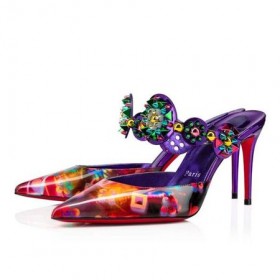 Christian Louboutin Μουλάρια Δις Goldora 85 mm Vers/Πολυ μείγμα Πολυ Αβ/lin Ελ δίπλωμα Ευρεσιτεχνίας