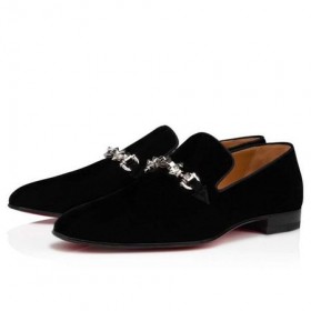 Christian Louboutin Oxford Equiswing Επίπεδη Μαύρο Cott